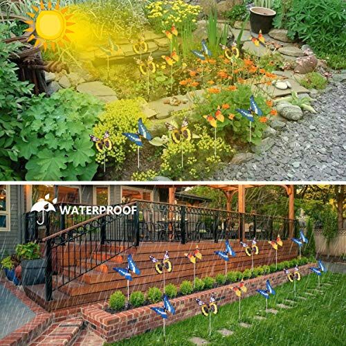 Wohome-Garden-Solar-Lights-Outdoor-3-Pack-Solar-Stake-Lights-Multi-Color-Changing-LED-Fiber-Optic-Decorative-Lights-with-a-Purple-LED-Light-Stake-0-1