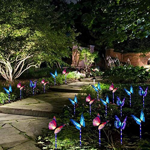 Wohome-Garden-Solar-Lights-Outdoor-3-Pack-Solar-Stake-Lights-Multi-Color-Changing-LED-Fiber-Optic-Decorative-Lights-with-a-Purple-LED-Light-Stake-0-2